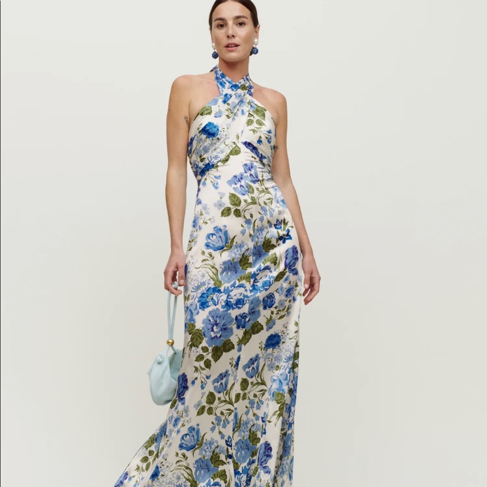 NWT Reformation Veria Silk dress size 4 Lucca
